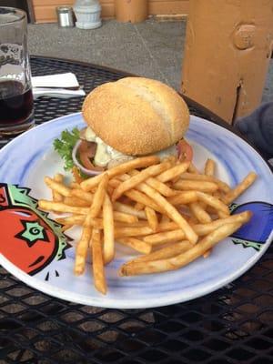 Mushroom Swiss burger