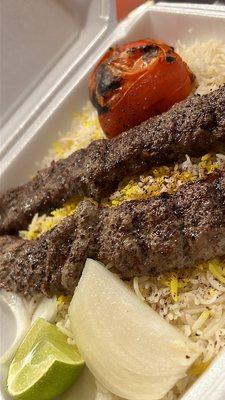 Beef Koobideh and Rice