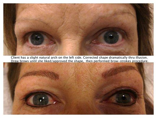 Eyeliner and Brow-Strokes / Microblading