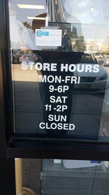 Store hours