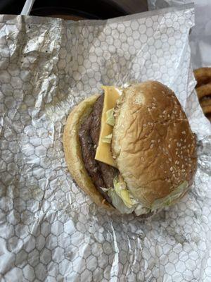 Double jalapeño burger