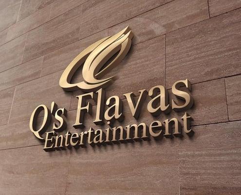 Our logo, our brand and what we stand for. Q's Flavas Entertainment.