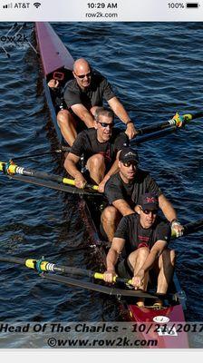 Weights of Valor rowing athlete Greg Rinehart, competing at the Head of the Charles-Regatta rowing competition in Boston MA!