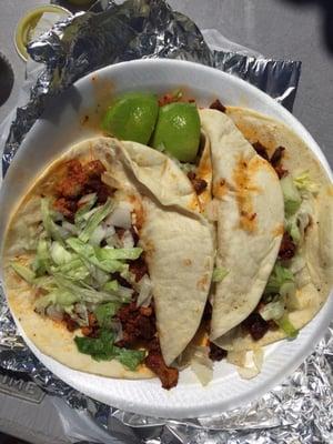 3 pastor tacos *really* tasty