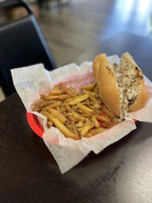 The Sexy with some overcooked fries - $7.99 lunch including drink