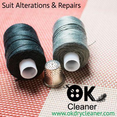 Do you need professional suit alterations & repairs? Visit OK Cleaner.