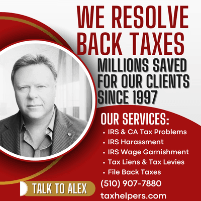 Back Taxes Tax Liens Tax Levies Irs Wage Garnishment Irs Tax Settlement Back Taxes Help Irs Harassment Tax Attorney Tax Lawyer Irs Problems