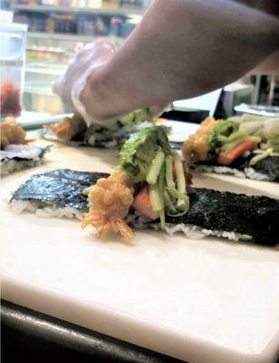 Crunchy Tempura Avocado Roll, All sushi made fresh daily!