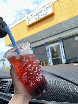 Store front and bubble tea