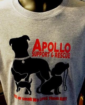 Email us to buy a t-shirt! inquire@apollosupportandrescue.org