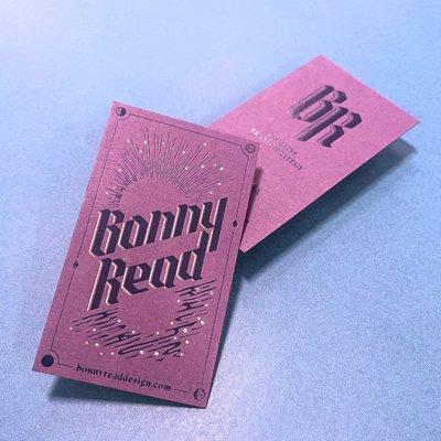 Holographic Foil on Business Card