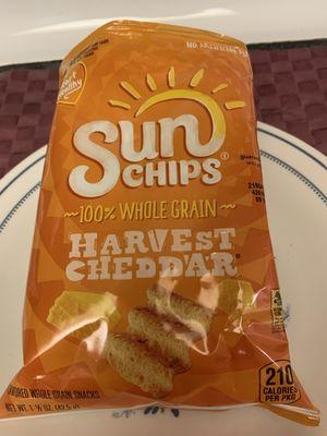 Sun Chips Harvest Cheddar .