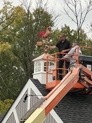 2024 Remodel Cupola and Weathervane Install