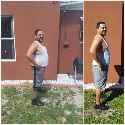 This is Miguel, who lost 24 lbs in 8 weeks, while only training 2-3 times a week!