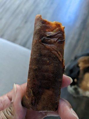 Burnt and old lumpia