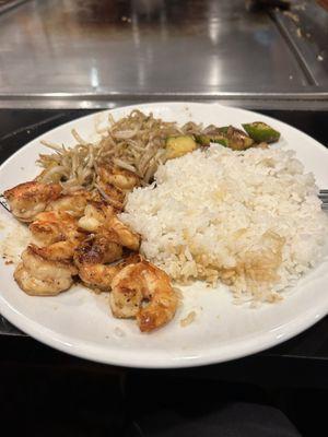 Garlic Lemon Shrimp Lunch