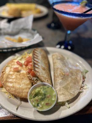 Taco Tuesday - fried flour tacos with shredded beef, shredded chicken and a soft shell ground beef.