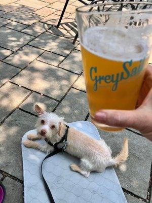 Ray, relaxing in the beer garden, longing for a Little Sister.