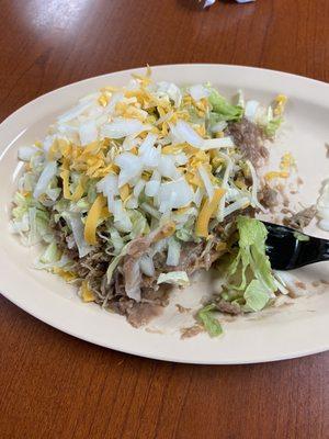 Their Carnita tostada.