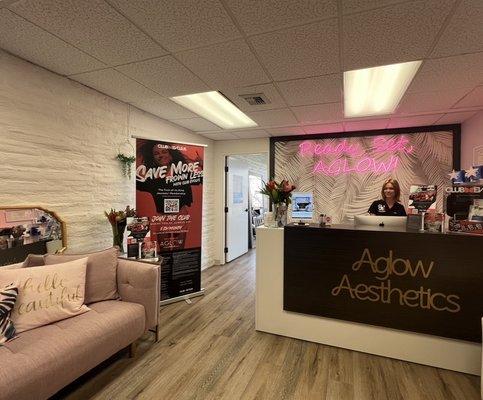 such a cute office and vibe for getting your Botox