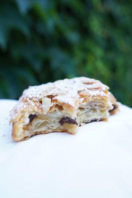 Almond chocolate banana croissant