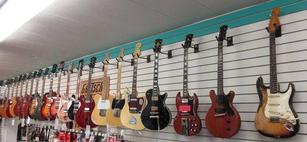 Some of our vintage guitars