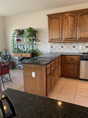 Beautiful cabinets and granite countertops