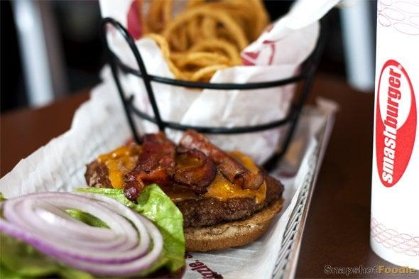 SnapshotFoodie Smashburger with Haystack Onions and a soda