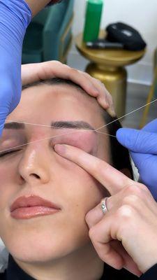 eyebrow threading