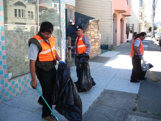 Street Cleaning under our good neighbor project grant