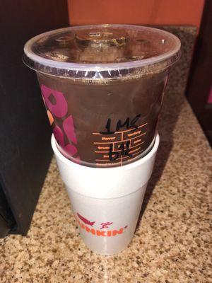 Large Iced Black with Mocha