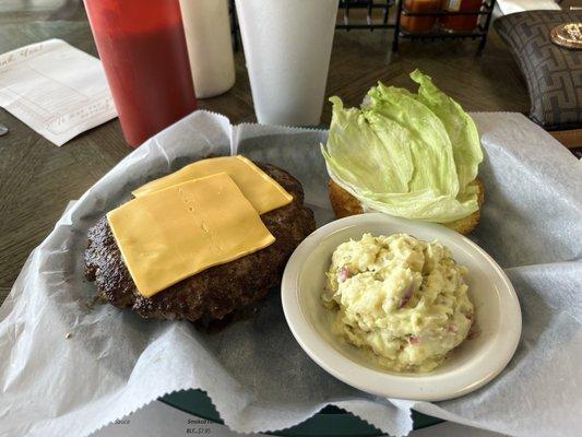 Big cheese with potato salad