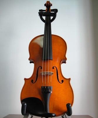 We sell and rent violins, violas and cellos of all sizes.  We also carry accessories like rosin, shoulder rest, etc.