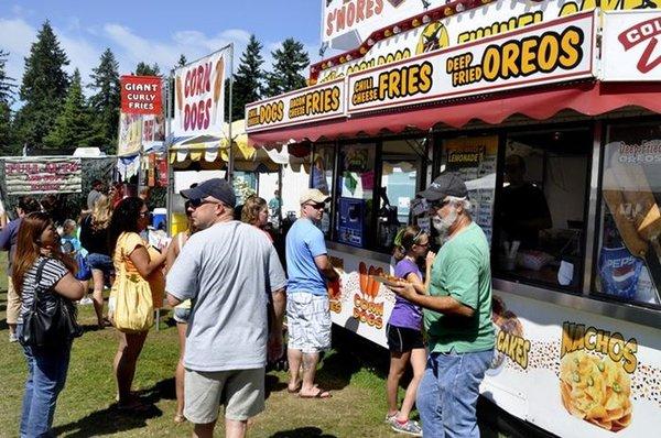 Carny Food, only a few to choose from, and nothing at all if you want an actual meal instead of an unhealthy snack.