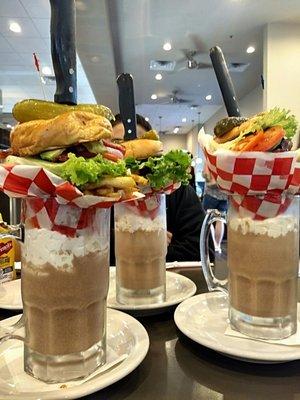 Burger, Fries, and Shake