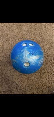 Bowling ball when received on 12/3