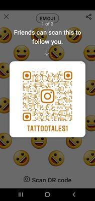 QR code Instagram @tattootales1