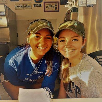 Two beautiful soft serve girls at a Ranger in Sidman PA