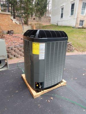 New Trane 5 ton condenser.