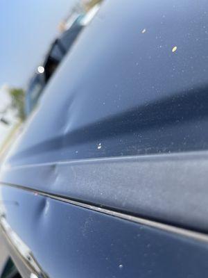 Roof of car.