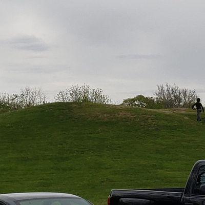 One of the Paul Ruster sledding hills - perfect for winter snow.