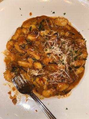 Gnocchi with sausage