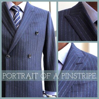 In the shop today: A fresh take on the classic pinstripe.