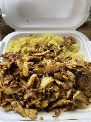 Chicken shawarma plate