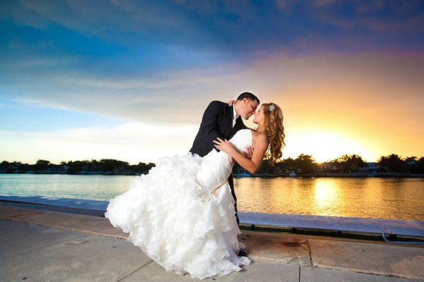 Bride and Groom Sunset Photos South Florida