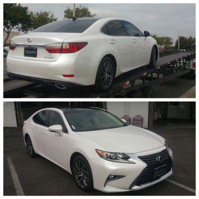 New Lexus being transported to N. CA to surprise my mom.