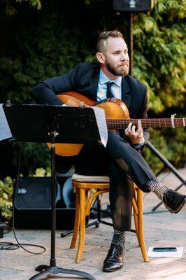 Jason Sulkin, solo guitarist during our wedding ceremony