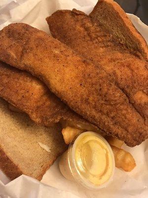 Two piece Tilapia and fries