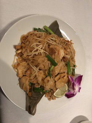 Pad Thai is delicious - not too sweet, not too greasy, perfect texture to the noodles.