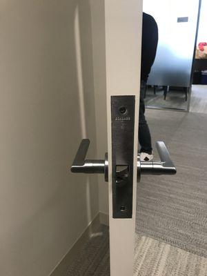 Office door mortise lockset supply and install